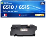 Bac toner usag� compatible pour xerox 108r01416 6510 6515 collecteur 30000 pages