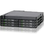 Backplane cage, rack mobile, botier de cage robuste en mtal hot swap pour 6 x ssd ou hdd de 2. 5  sas ...
