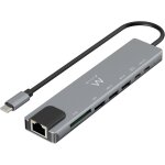 Baertmy - ew1146 usb - c hdmi 8 - en - 1 hub, usb - c to dock multiport 8 - in - 1, usb c hub with 1000mbps ...