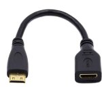 Baertmy - micro & mini hdmi mle vers hdmi 1. 4 femelle ultra hd adaptateur 4k @ 60 hz 4k cble d'extension ...