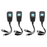 Balun vido passif hd - cvi / tvi / ahd utp, avec connecteur d'alimentation cc et metteur / rcepteur ...