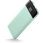 Banque d'alimentation 10400mah, mince et lger chargeur portable avec led affichage usb c power bank ...