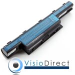 Batterie 11. 1v 6600mah pour ordinateur portable emachines g640g - p342g32miks - visiodirect -