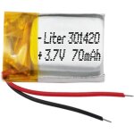 Batterie 301420 lipo 3. 7v 70mah 0. 259wh 1s 5c liter energy battery pour l'�lectronique rechargeable ...