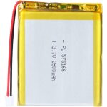 Batterie lithium - ion 3, 7 v 2500 mah avec connecteur 2 ph, grille de 2, 0 mm