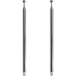 Be in your mind 2pcs telescopic antenna 7 sections 145 - 740mm 8mm diameter dab fm antenna replacement ...