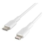 Belkin boost charge - c�ble lightning - usb - c m�le pour lightning m�le - 2 m - blanc - alimentation ...