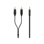 Belkin - cble audio - rca x 2 mle pour mini - phone stereo 3. 5 mm mle - 2 m - double blindage
