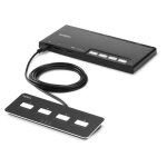 Belkin modular secure - commutateur kvm - 4 x kvm port(s) - 1 utilisateur local - de bureau - conformit� ...