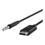 Belkin rockstar - cble audio - 24 pin usb - c mle pour mini - phone stereo 3. 5 mm mle - 1. 83 m - ...