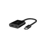 Belkin rockstar - usb - c vers jack de casque / adaptateur de charge - 24 pin usb - c mle pour jack ...