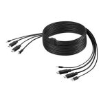 Belkin secure kvm combo cable - câble clavier / vidéo / souris / audio - conformité taa - usb, jack mini, ... Belkin secure kvm combo cable - câble clavier / vidéo / souris / audio - conformité taa - usb, jack mini, ...