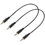 Bhhbb - 2 pcs câble audio jack trs 3, 5 mm 30 cm, prise stéréo mâle vers mâle 3 broches 1 / 8 pour casque ... Bhhbb - 2 pcs câble audio jack trs 3, 5 mm 30 cm, prise stéréo mâle vers mâle 3 broches 1 / 8 pour casque ...