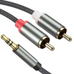 Bhhbb - câble rca jack 3, 5 mm câble adaptateur 3, 5 mm vers 2 rca mâle câble audio stéréo jack en nylon ... Bhhbb - câble rca jack 3, 5 mm câble adaptateur 3, 5 mm vers 2 rca mâle câble audio stéréo jack en nylon ...