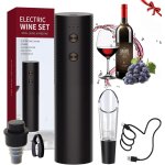 Bhhbb - tire bouchon electrique 5 en 1 coffret cadeau, coupe - capsule, bouchon en silicone sous vide, ...