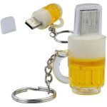 Bi�re 8 gb usb cl� flash drive 8 go m�moire stick e stockage de donn�es verre chope � biere jaune blanc ...
