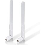 Bin antenne wifi 8dbi mimo bi - bande 2. 4ghz 5ghz 5. 8ghz rp - sma m�le blanc pour cam�ra s�curit� ip ...