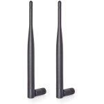 Bin antenne wifi sma m�le double bande wifi 2, 4 ghz 5 ghz 5, 8 ghz 6dbi pour bateau amorceur enregistreur ...