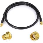 Bin cble rp - sma rallonge antenne wifi 1m cble alsr240 faible perte adaptateur de rp - sma mle  ...