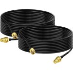 Bin cable rp - sma rallonge antenne wifi 3m adaptateur de rp - sma mle  femelle rg174 pour extension ...