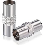 Bingfu adaptateur antenne tv mâle a mâle et tv mâle a femelle câble coaxial connecteur rf 75 ohm pour ... Bingfu adaptateur antenne tv mâle a mâle et tv mâle a femelle câble coaxial connecteur rf 75 ohm pour ...