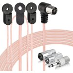 Bingfu cable antenne radio fm interieur diple 75 ohm connector f cable coaxiale forme en y 2m pour amplifiee ...