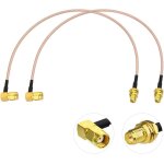 Bingfu cable rp - sma rallonge antenne wifi 30cm adaptateur de rp - sma mle angle droit a femelle rg316 ...