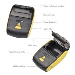 Bisofice mini imprimante thermique portable 2 pouces sans fil usb pour tickets de caisse avec 2 rouleaux ...