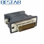 Adapter black adaptateur dvi 24 + 5 mle vers vga femelle, noir et beige, convertisseur de moniteur vido ...
