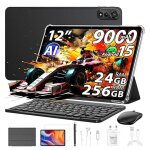 Blackview mega 2 12 pouces tablette avec clavier + souris, android 15 24go + 256go gaming tablette tactile, ...