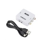 Blanc - mini compatibles hdmi vers rca av / cvbs vidéo av convertisseur adaptateur hdmi2av pour tv magnetoscop ... Blanc - mini compatibles hdmi vers rca av / cvbs vidéo av convertisseur adaptateur hdmi2av pour tv magnetoscop ...