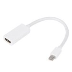 Blanche - = 0. 5 m - adaptateur audio multimdia portable mini dp vers hdmi, cble court pour macbook ...