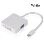 Blanche - 250mm - mini display port dp vers hdmi, vga, dvi, noir, pour microsoft surface pro 1 2 3 4 Blanche - 250mm - mini display port dp vers hdmi, vga, dvi, noir, pour microsoft surface pro 1 2 3 4