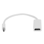 Blanche - adaptateur mini displayport vers hdmi, cble mini display port vers convertisseur dp thunderbolt ...