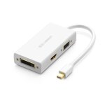 Blanche - adaptateur mini displayport vers hdmi, vga, dvi, thunderbolt 2, convertisseur, câble mini dp ... Blanche - adaptateur mini displayport vers hdmi, vga, dvi, thunderbolt 2, convertisseur, câble mini dp ...