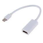 Blanche - mini displayport vers hdmi cble compatible tv projecteur dp 1. 4 display port convertisseur ...