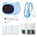 Bleu appareil photo instantan� portable pour enfants, �cran 2. 4 pouces, appareil photo num�rique 12mp, ...