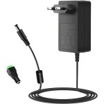 Bloc d'alimentation 24 v ca / cc 100 - 240 v  24 v 2 a universel avec prise ue 5, 5 x 2, 5 mm pour bande ...