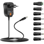 Bloc d'alimentation universel 24 w ac vers dc 3 v 4, 5 v 5 v 6 v 7, 5 v 9 v 12 v 2 a dc avec 8 prises ...