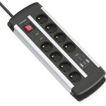 Bloc multiprise 8 prises avec interrupteur, parafoudre, chargeur rapide usb c et a 20w, protection contre ...