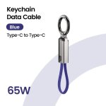 (blue no hook / ) porte - cls usb type c cordon de donnes pd65w usb c  type c cble 3a charge rapide ...