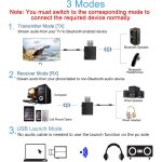 Bluetooth adaptateur 5. 0, adaptateur 3 - en - 1 bluetooth emetteur - r�cepteur usb sans fil avec 2x ...