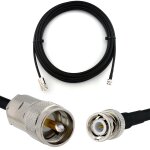 Bnc m�le vers pl259 7m c�ble coaxial - cable d'extension hf240 (lmr 240 �quivalent) etanche - rallonge ...