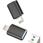 Bnhgo - lot de 2 adaptateurs lightning vers usb pour claviers iphone otg - clé usb - lecteur de cartes ... Bnhgo - lot de 2 adaptateurs lightning vers usb pour claviers iphone otg - clé usb - lecteur de cartes ...