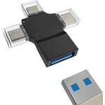 Bnhgo - adaptateur usb c lightning micro usb vers usb 3. 0 cble otg (3 en 1)pour apple iphone ipad compatible ...