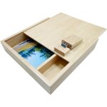 Bote a album photo en bois de noyer cl usb 16gb 32gb 64gb photographie priphrique de stockage de ...