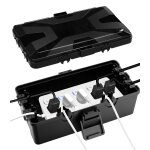 Bo�te de c�ble etanche, 26. 1x15x9. 4 cm boite etanche, boite etanche electrique exterieu, 6 entr�e de ...
