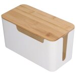 Bote de rangement pour cbles avec couvercle, 23 x 12 x 11, 7cm organisateur de fils de bureau bote ...