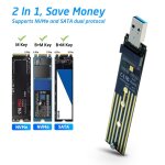 Bo�tier de carte de convertisseur interne m. 2 nvme ssd vers usb 3. 1, adaptateur pci - e vers usb - ...