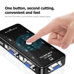 Bo�tier de commutation kvm compatible hdmi, 2 / 4 ports usb, 2 / 4 entr�es 1 sortie, s�parateur vga 4k ...